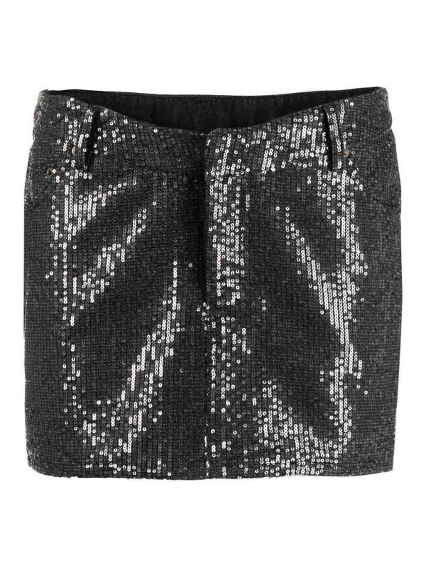 Rotate Birger Christensen Mini Jupe - Noir