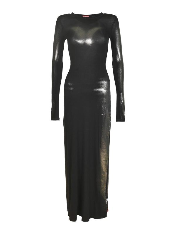 Diesel Robe Au Genou - Noir