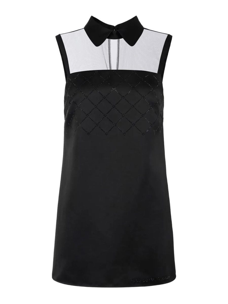 Elisabetta Franchi Robe Au Genou - Noir