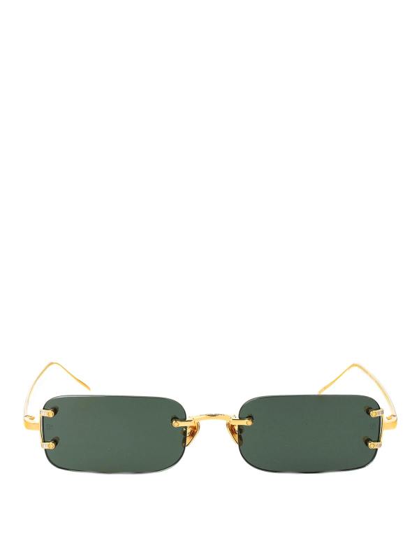 Linda Farrow Lunettes De Soleil - Or