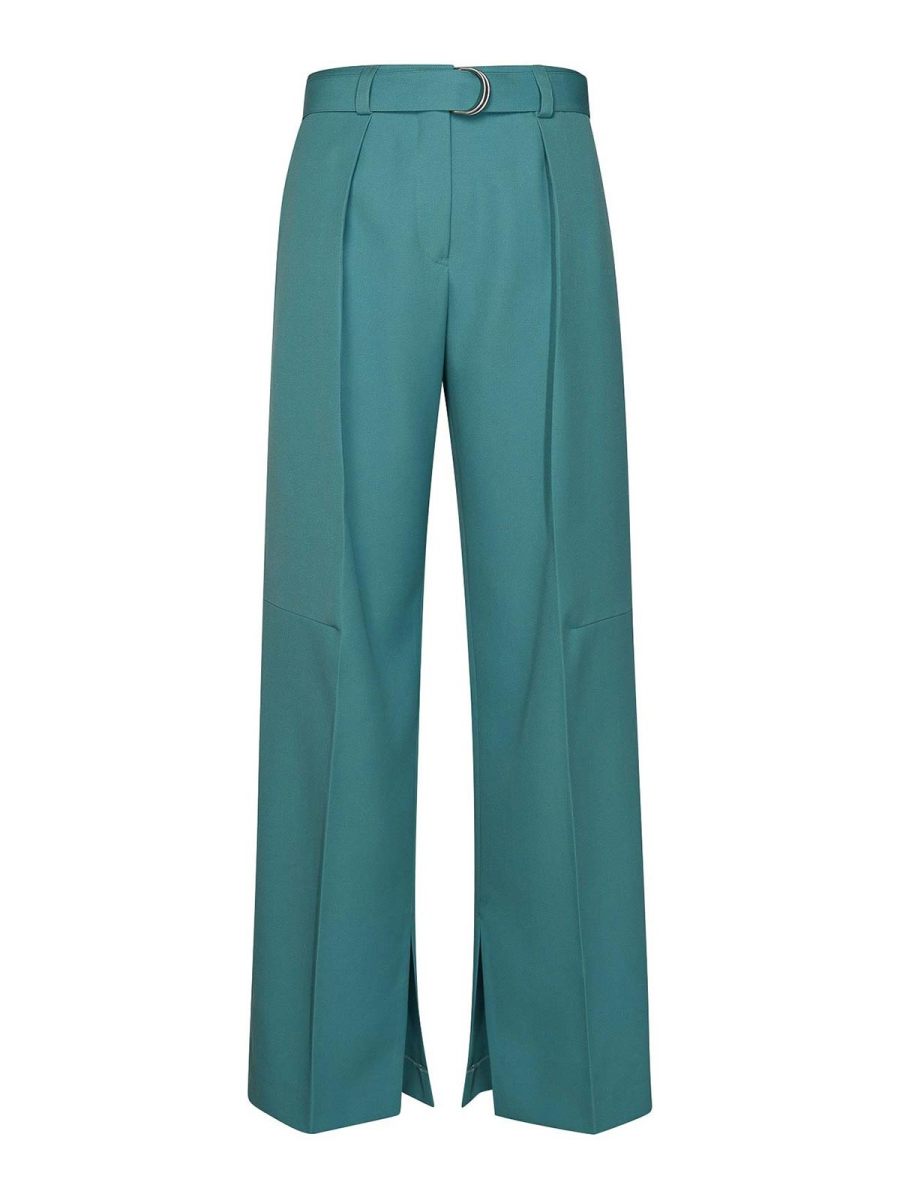 Jil Sander Pantalons Décontractés - Bleu Clair