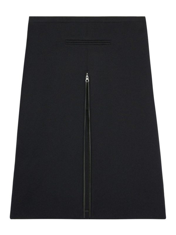 Courreges Jupe Midi - Noir