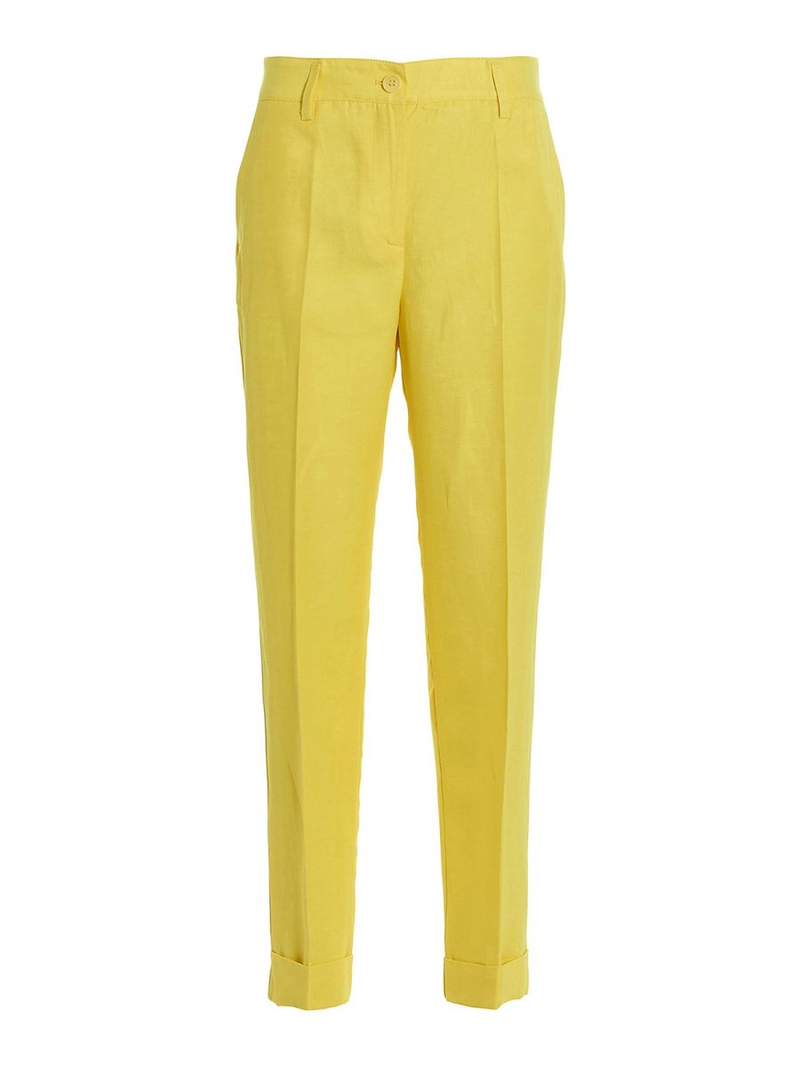 P. A.R. O.S. H. Pantalons Décontractés - Jaune