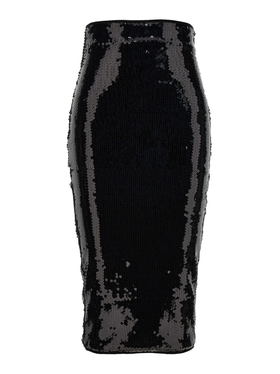 Alexandre Vauthier Jupe Midi - Noir