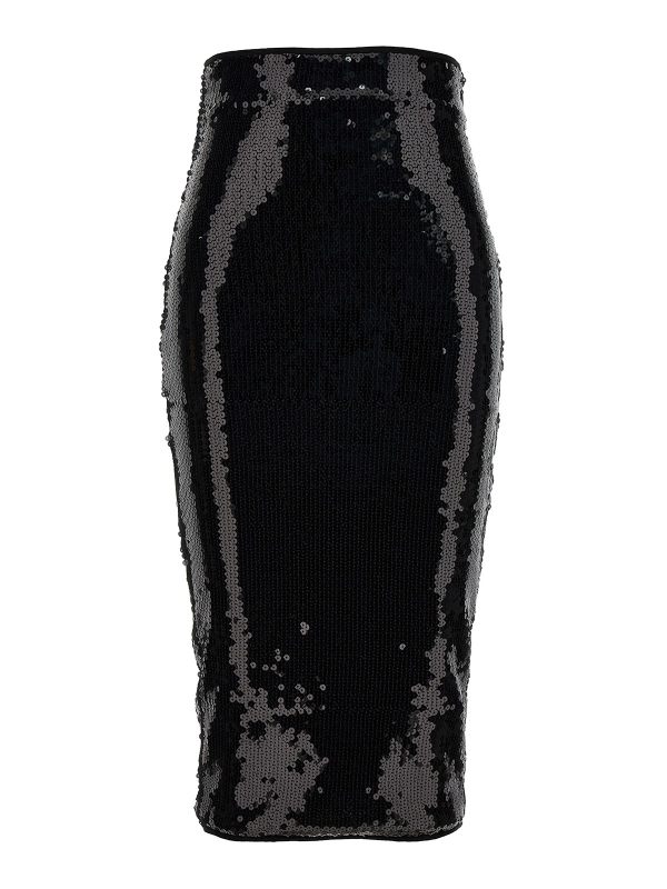 Alexandre Vauthier Jupe Midi - Noir
