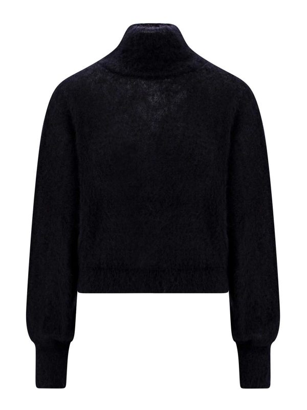 Alberta Ferretti Pull Col Rond - Noir