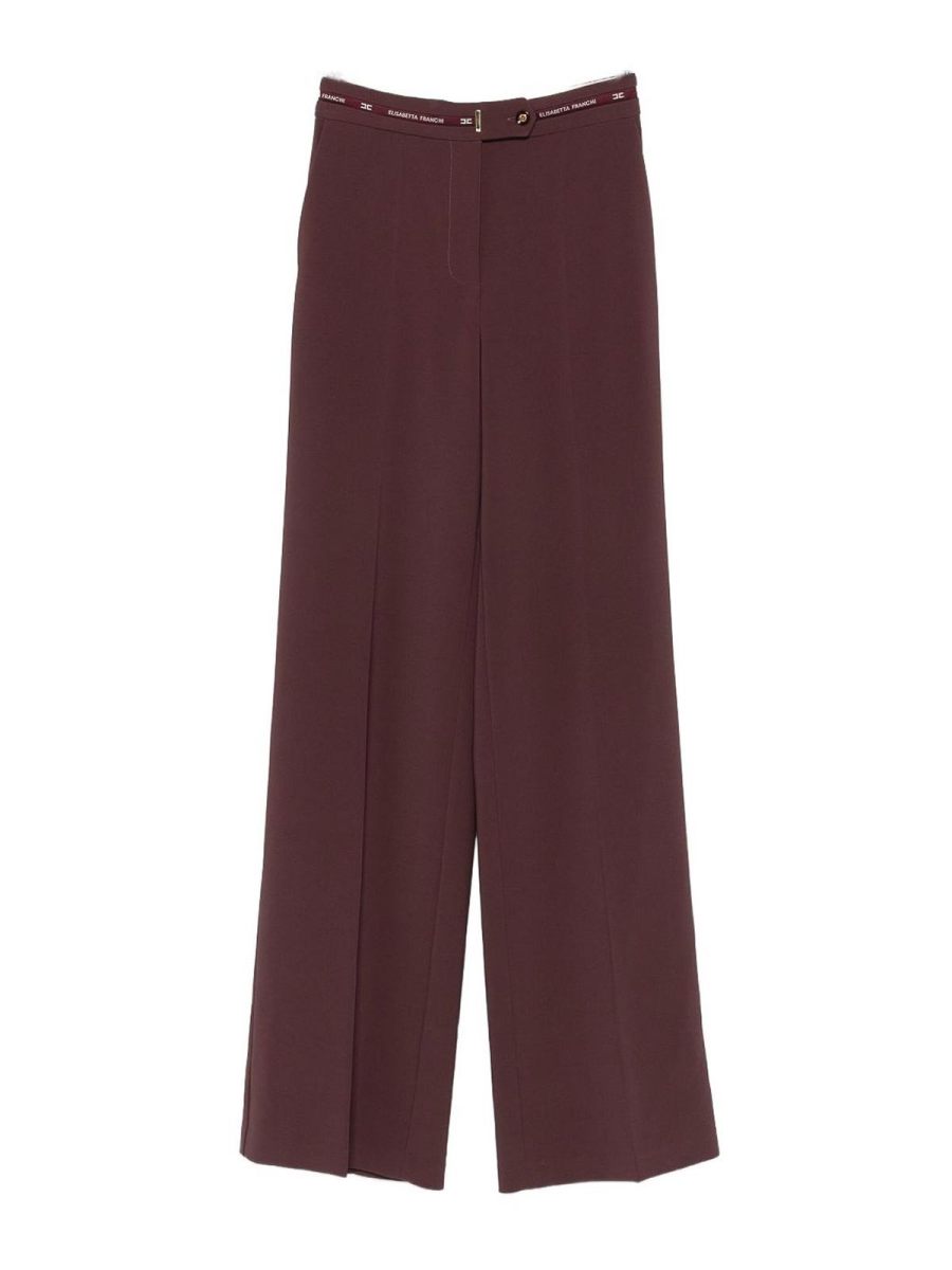 Elisabetta Franchi Pantalons Décontractés - Rouge