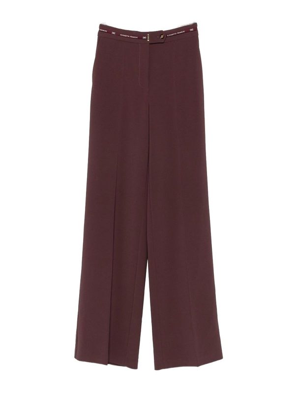 Elisabetta Franchi Pantalons Décontractés - Rouge
