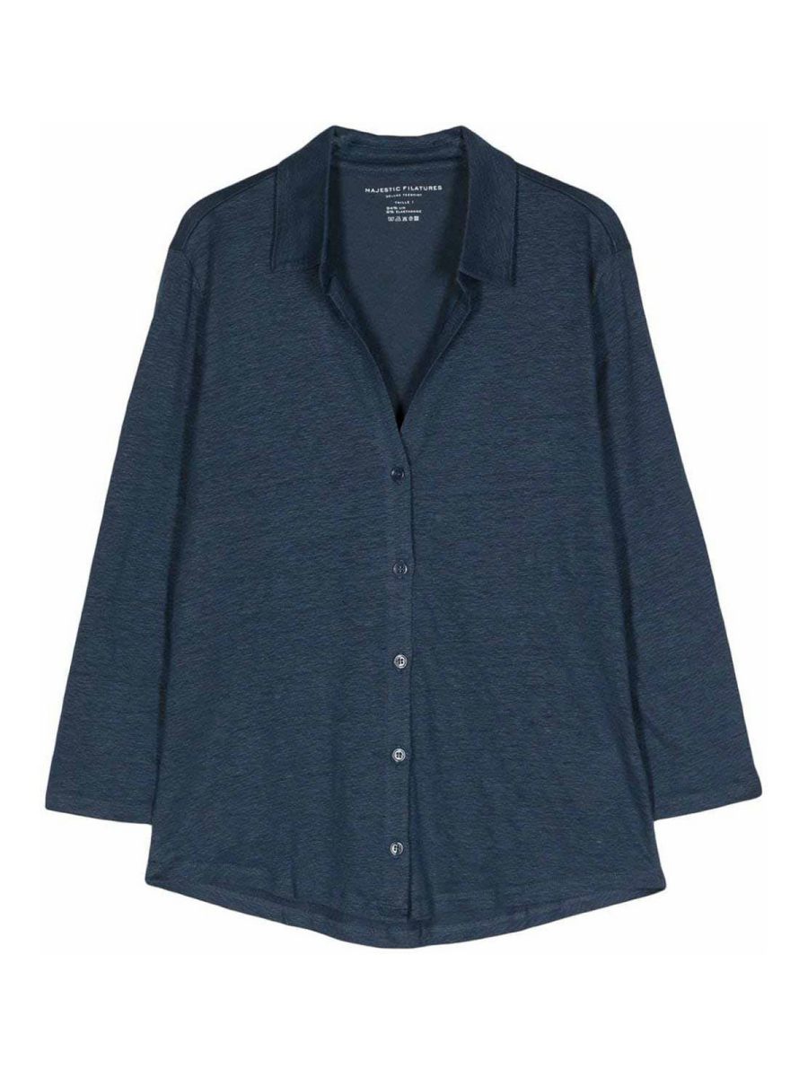 Majestic Filatures Chemise - Bleu