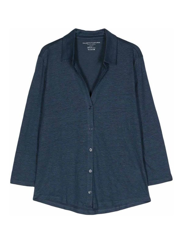 Majestic Filatures Chemise - Bleu