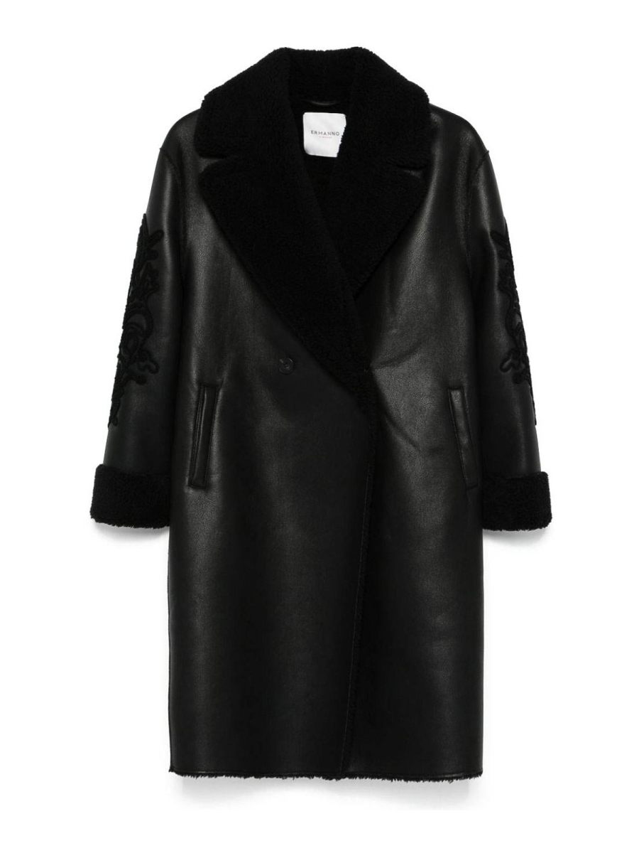 Ermanno Firenze Manteau Court - Noir