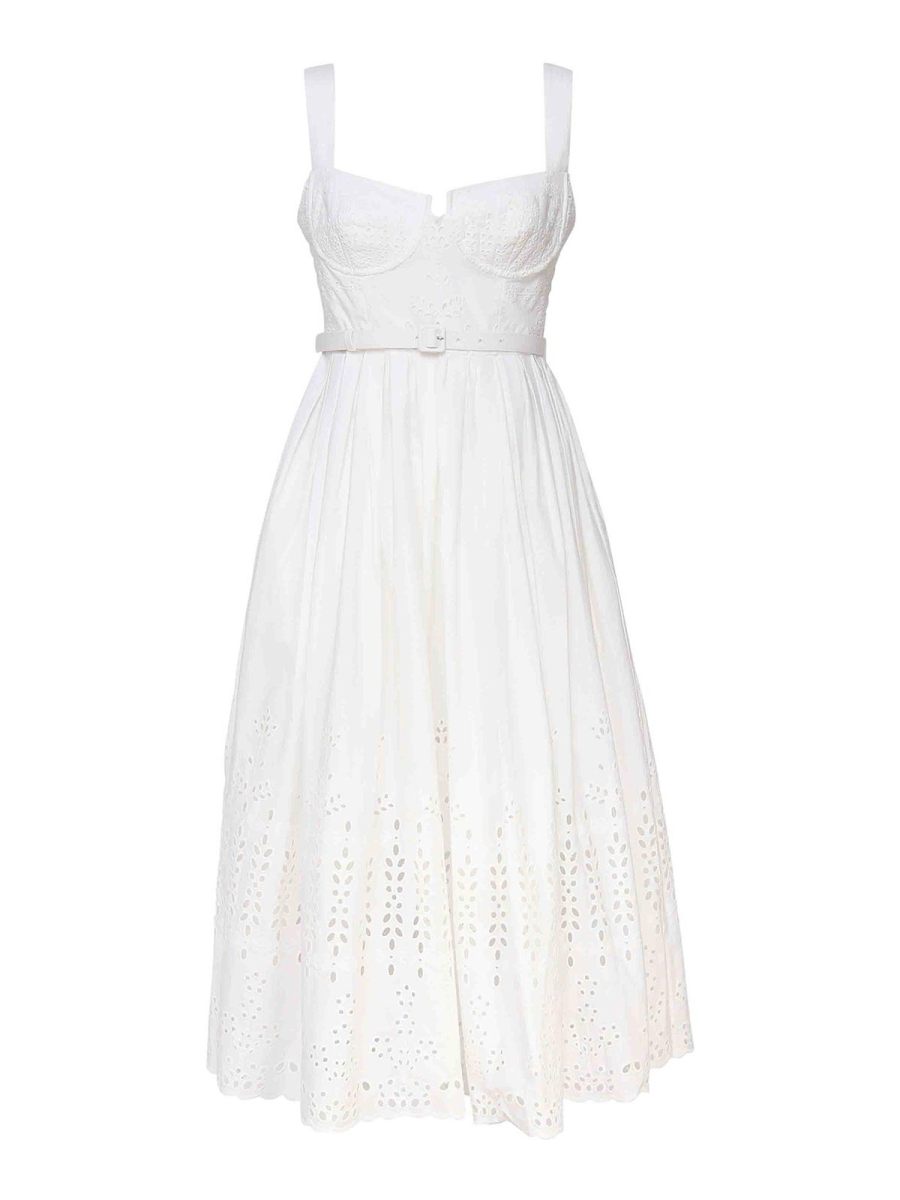 Self Portrait Robe Courte - Blanc