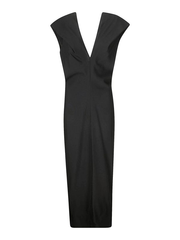 Khaite Robe Au Genou - Noir