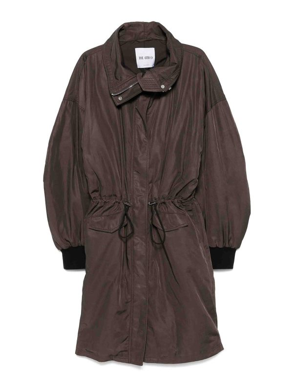 The Attico Manteau Long - Marron