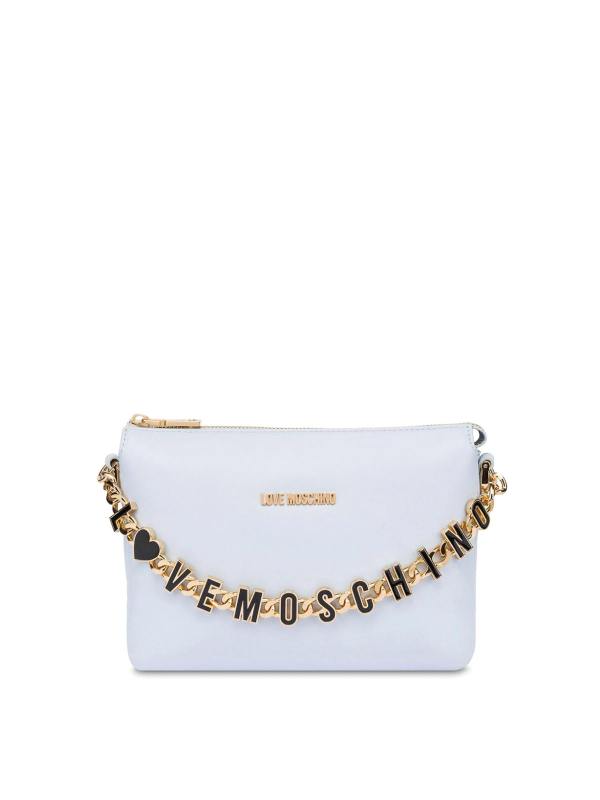 Love Moschino Sac Porté Épaule - Bleu Clair