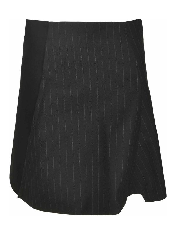 Sacai Jupe Midi - Noir