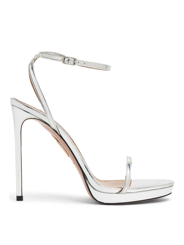 Aquazzura Mules - Métallique