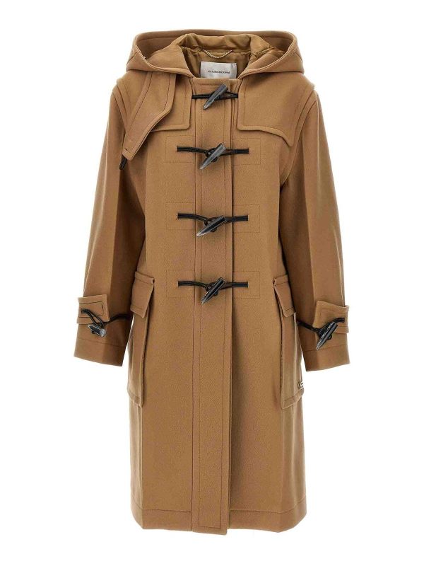 Victoria Beckham Manteau Court - Beige