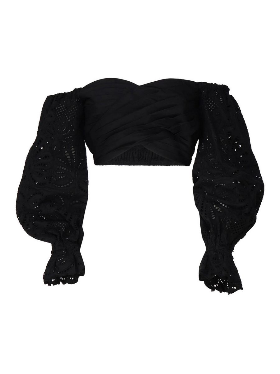 Self Portrait Blouse - Noir