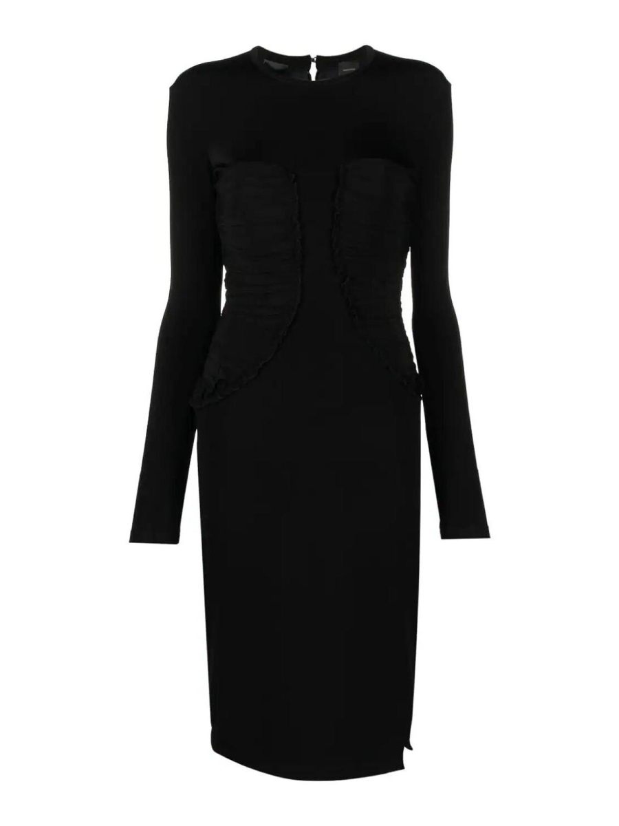 Pinko Robe Au Genou - Noir