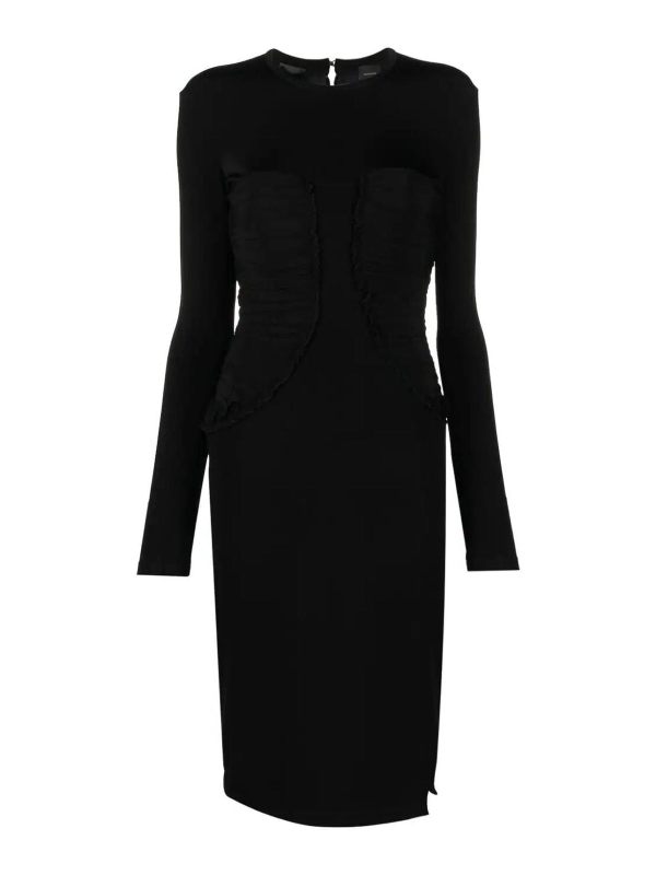 Pinko Robe Au Genou - Noir