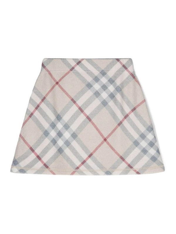 Burberry Jupe Midi - Blanc