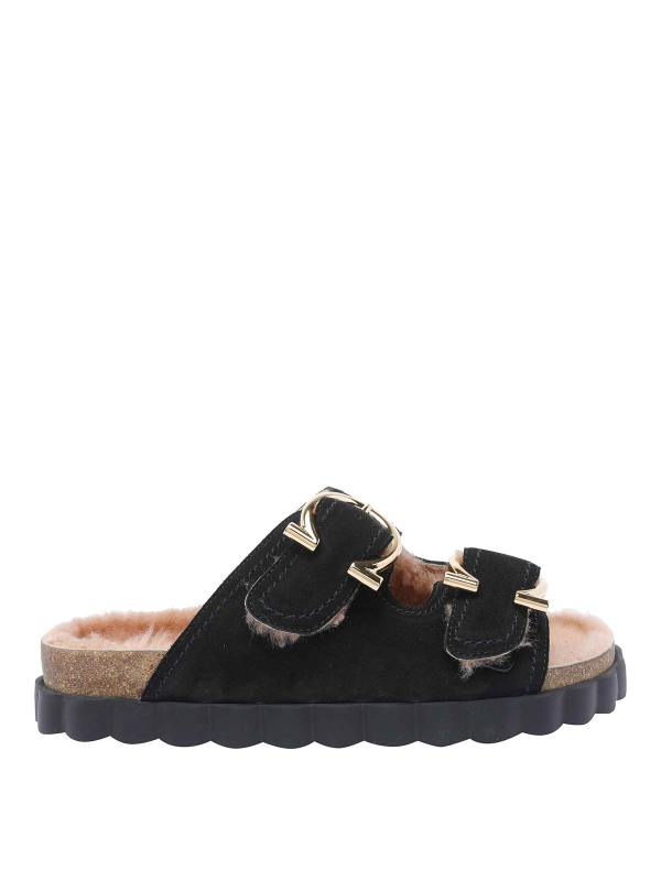Salvatore Ferragamo Sandales - Noir