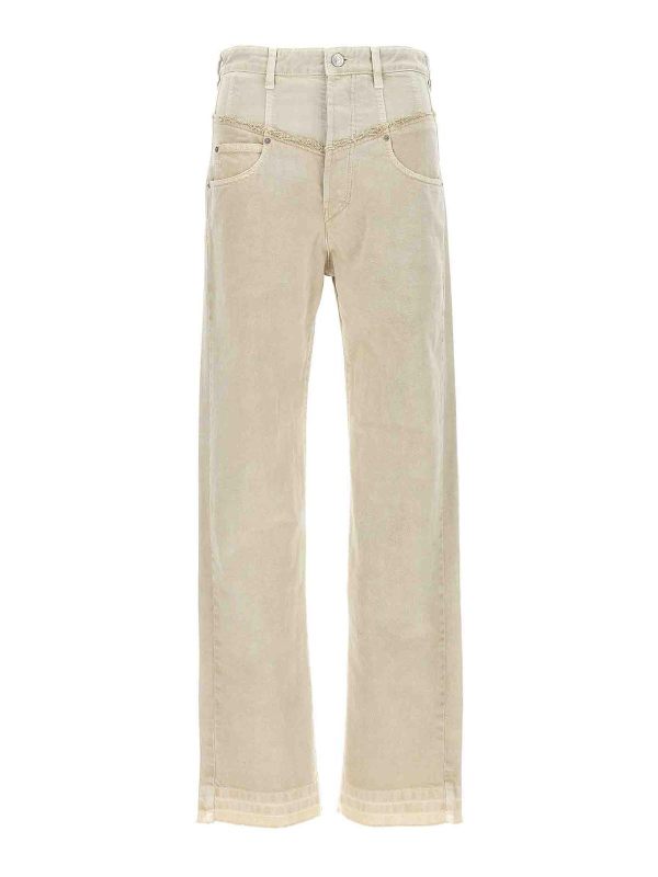 Isabel Marant Jean Bootcut - Beige