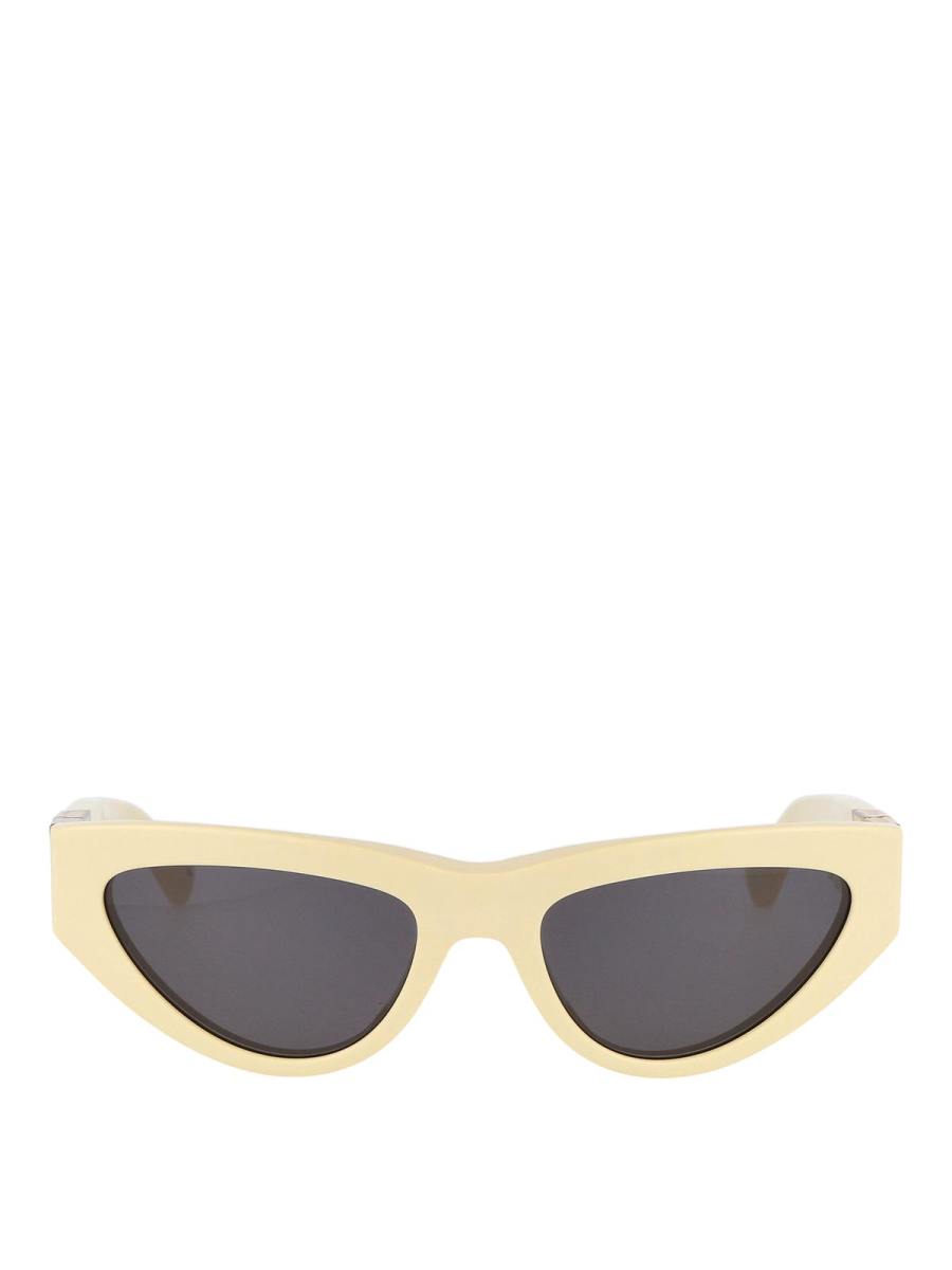 Bottega Veneta Lunettes De Soleil - Jaune