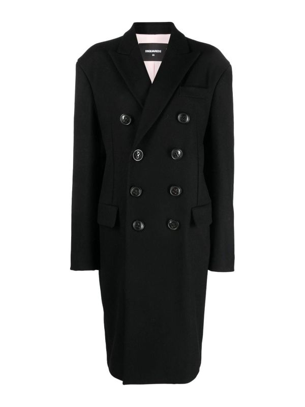 Dsquared2 Manteau Long - Noir