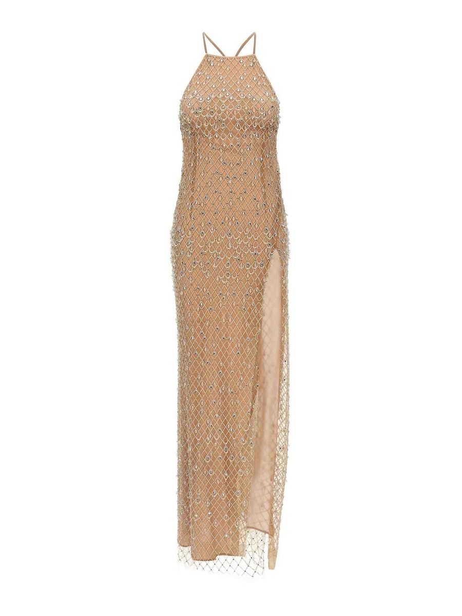 Elisabetta Franchi Robe Au Genou - Couleur Chair