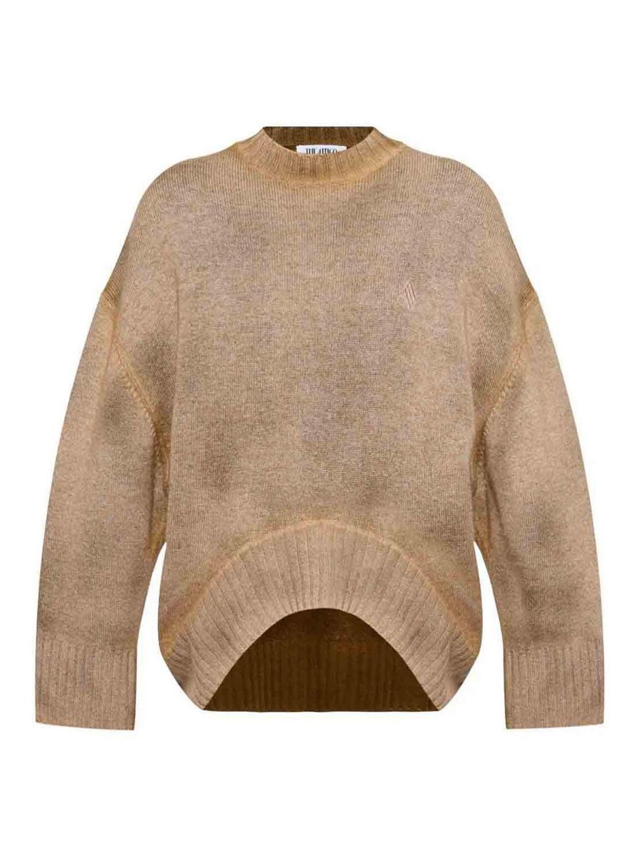The Attico Pull Col Bateau - Camel