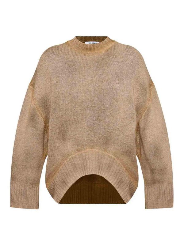 The Attico Pull Col Bateau - Camel