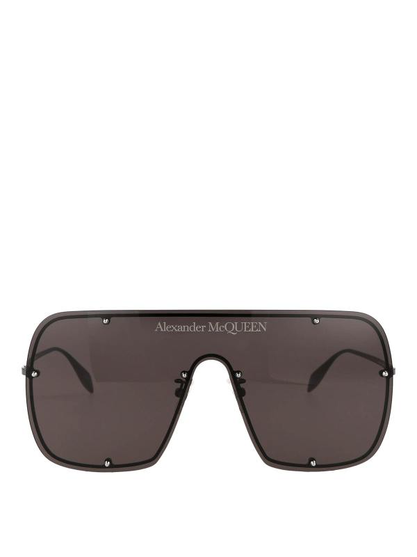 Alexander Mcqueen Lunettes De Soleil - Gris
