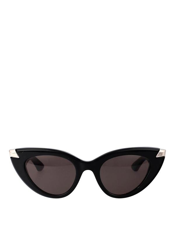 Alexander Mcqueen Lunettes De Soleil - Noir
