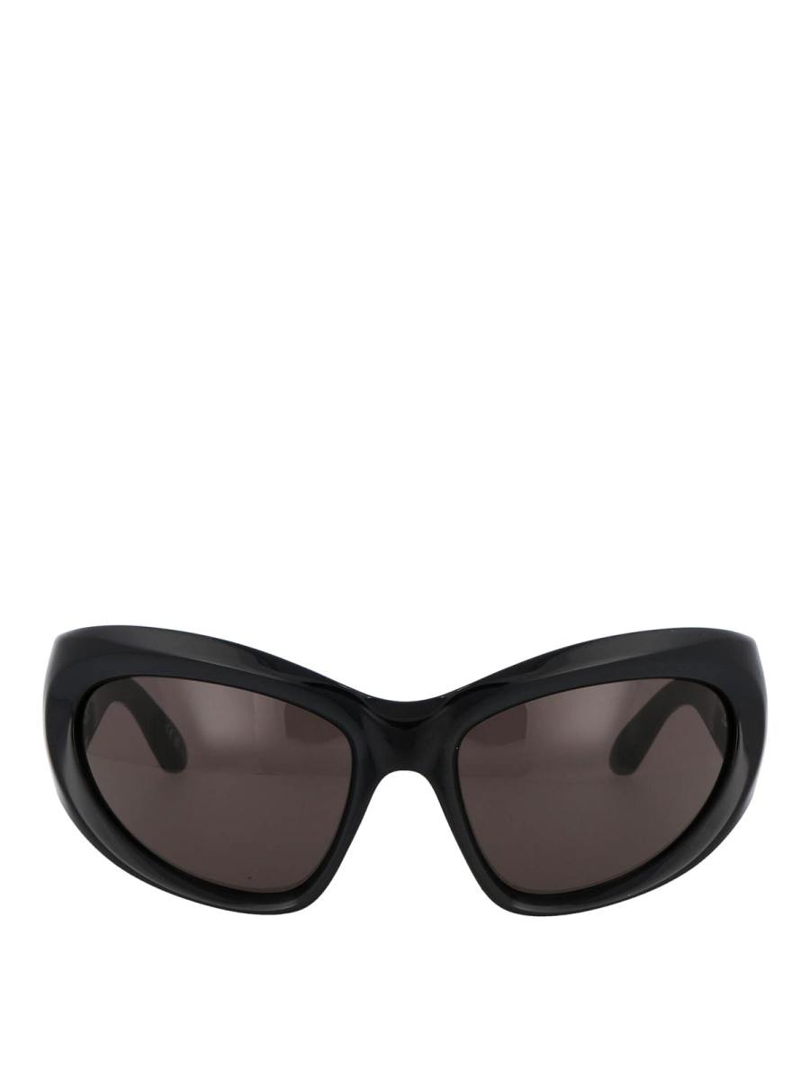 Balenciaga Lunettes De Soleil - Noir