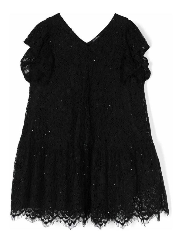 Monnalisa Robe Courte - Noir