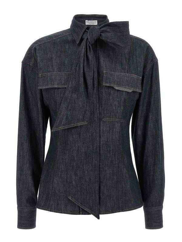 Brunello Cucinelli Chemise - Bleu