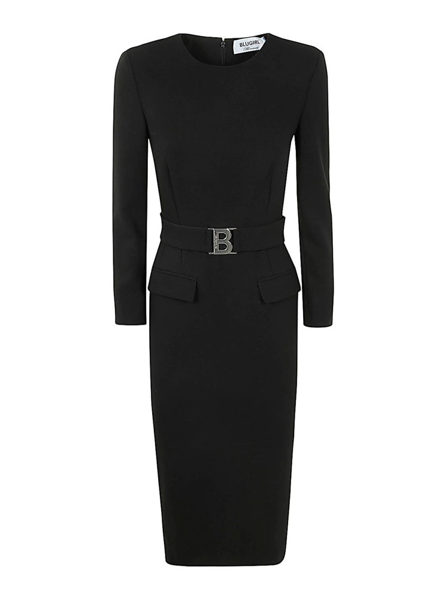 Blugirl Robe Au Genou - Noir
