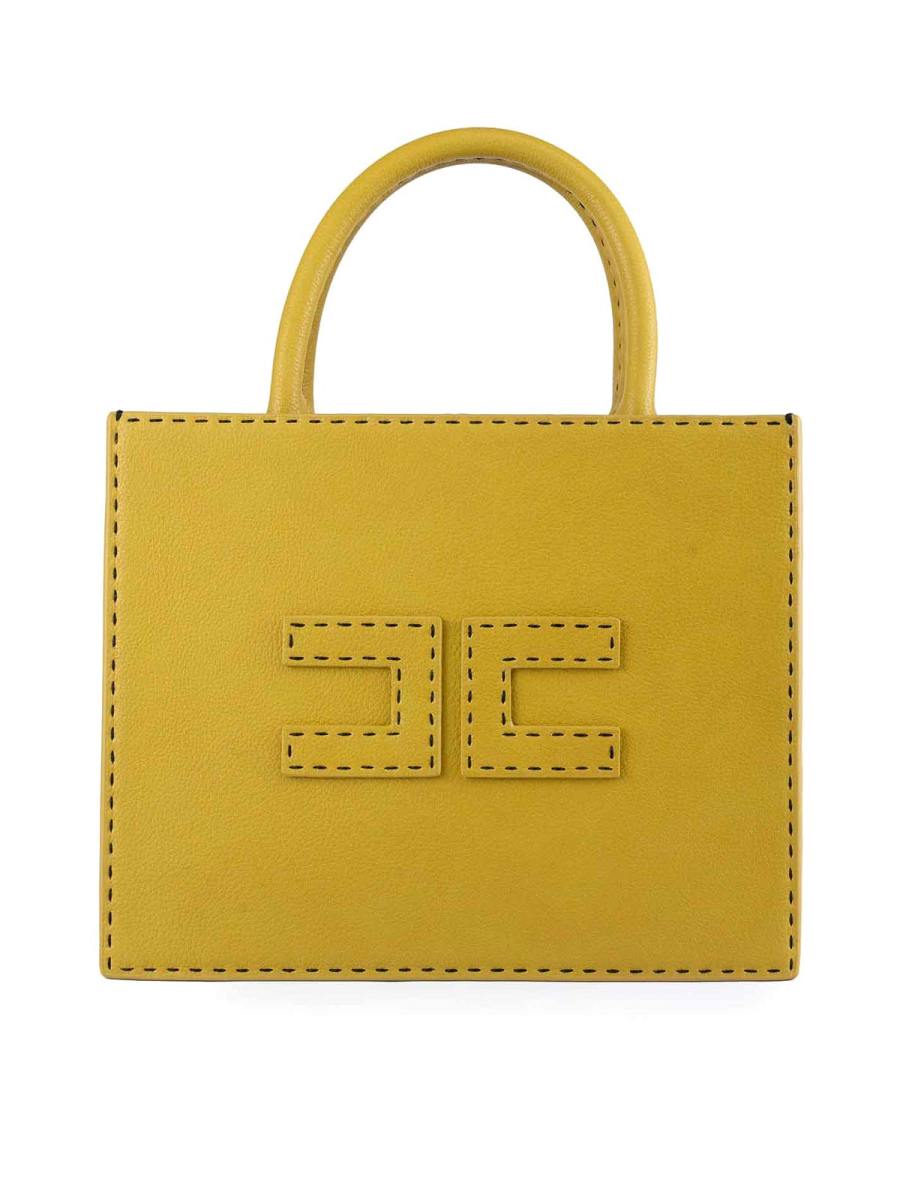 Elisabetta Franchi Sac Cabas - Orange Brûlé