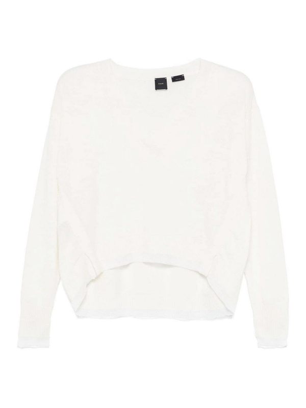 Pinko Pull Col Rond - Blanc