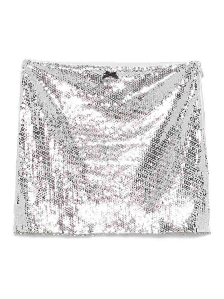 Rotate Birger Christensen Jupe Midi - Argent
