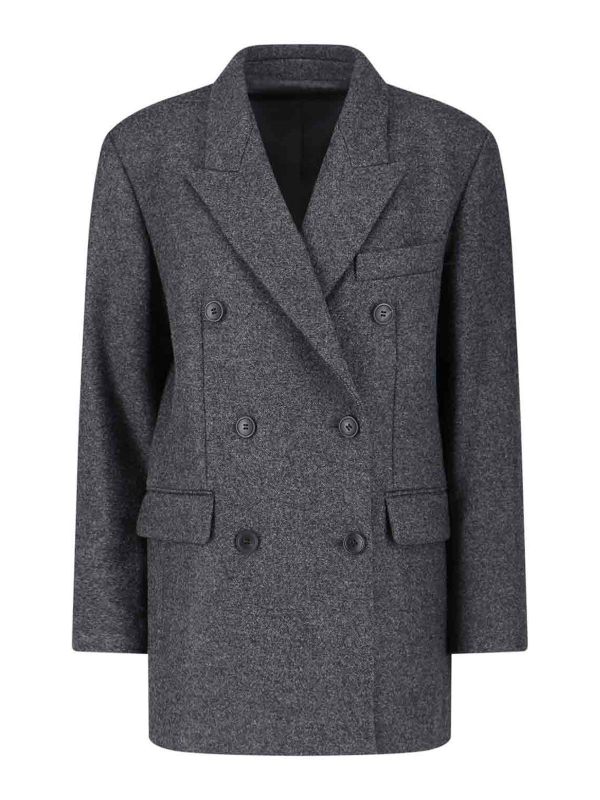 Isabel Marant Manteau Court - Gris