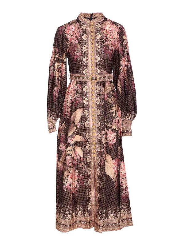 Zimmermann Maxi Robe - Marron