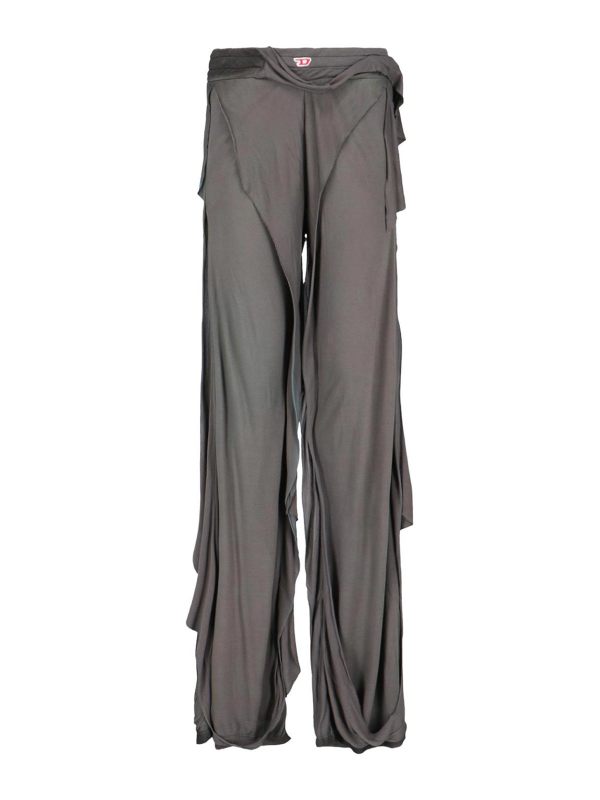 Diesel Pantalons Décontractés - Gris