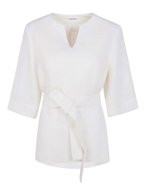 P. A.R. O.S. H. Blouse - Blanc