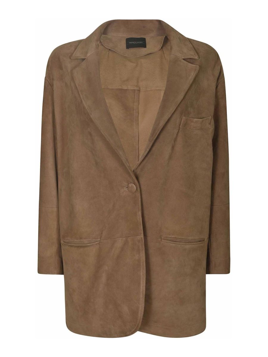 Simonetta Ravizza Manteau Court - Marron Clair