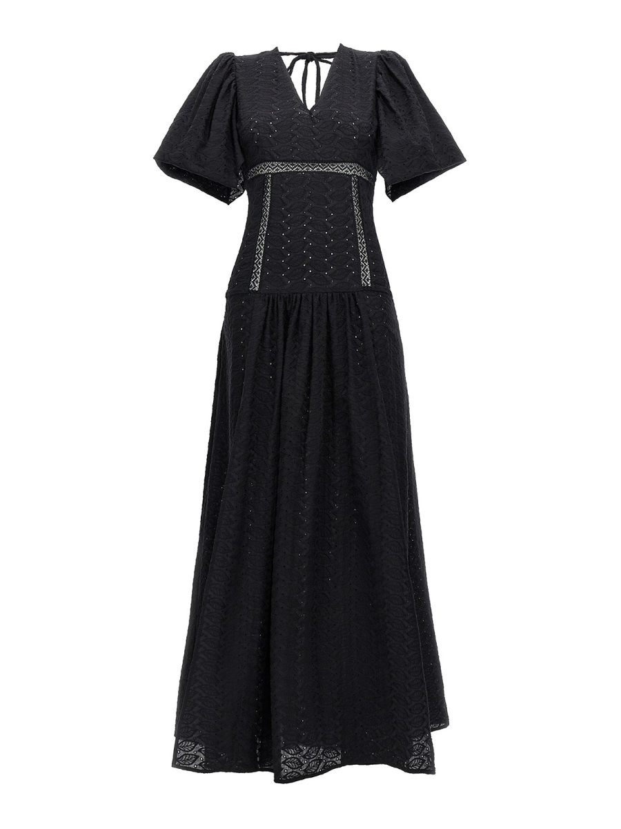 Le Twins Robe Au Genou - Noir