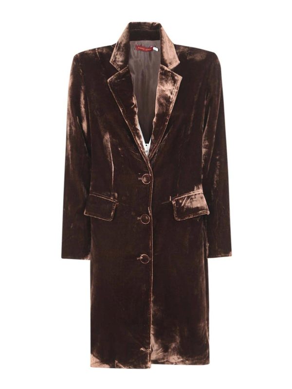 Bianco Levrin Manteau Court - Marron