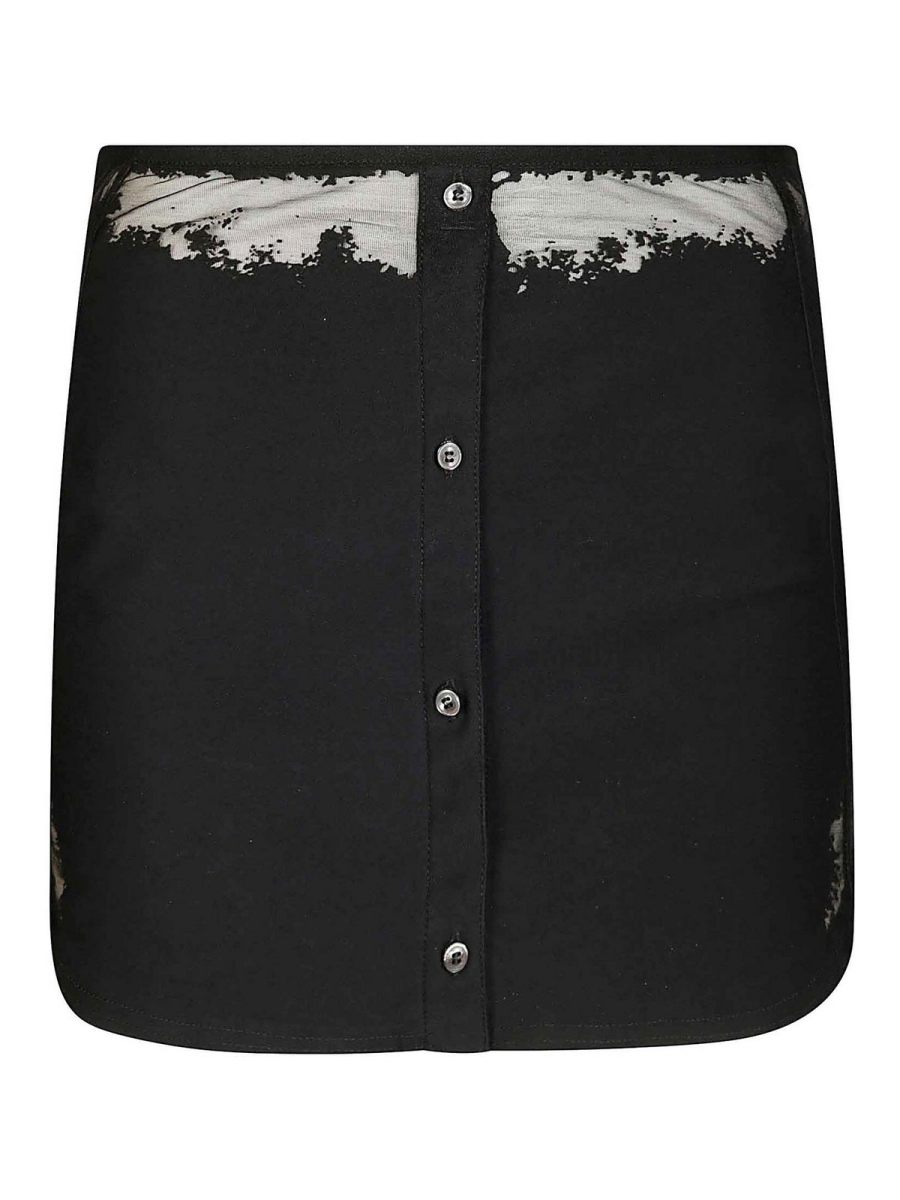 Diesel Jupe Midi - Noir